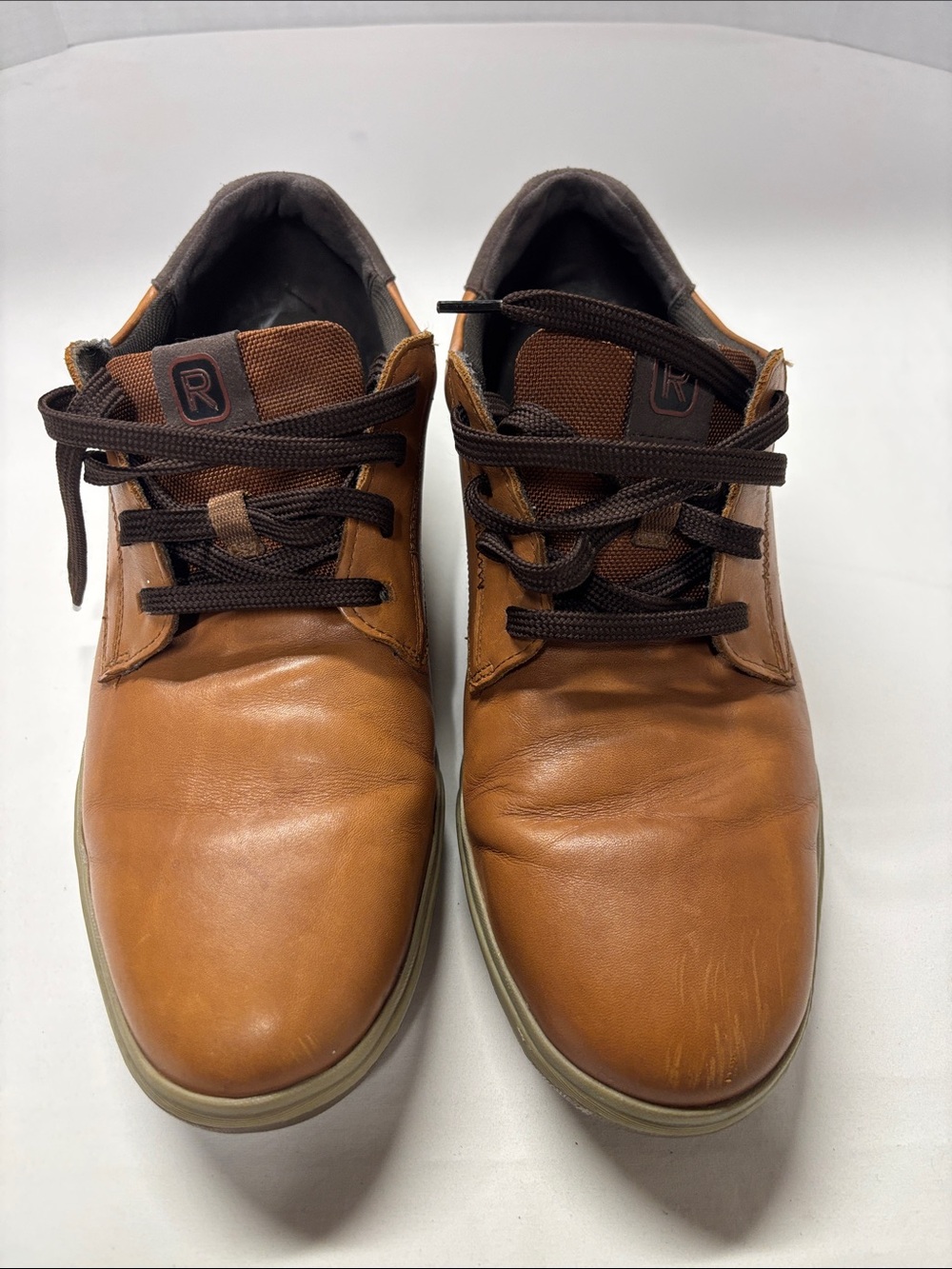 Rockport Men's Brown Leather Lace-Up Casual Shoes